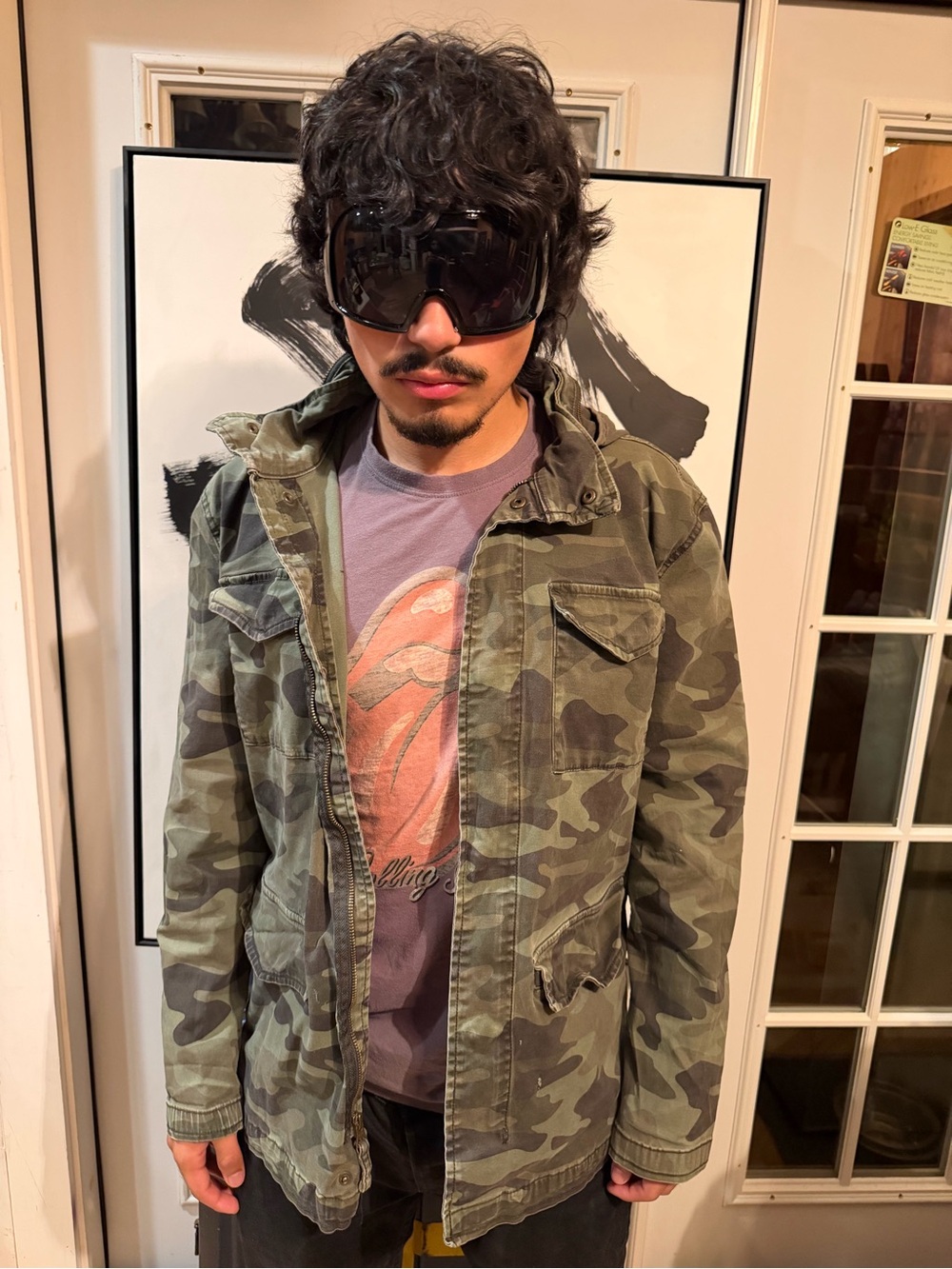 George Men's Green Camouflage Field Jacket
